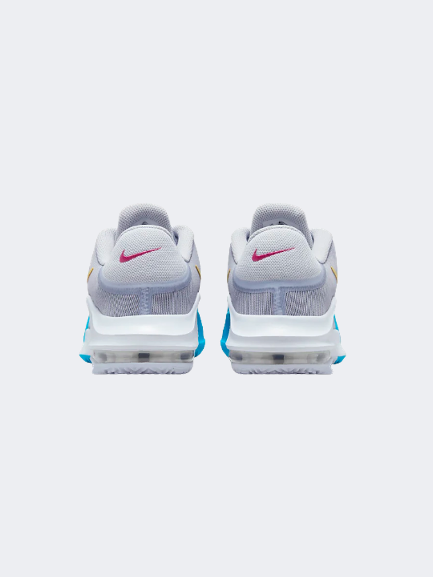 Nike Air Max Impact 4 Men Basketball Shoes Grey/Blue