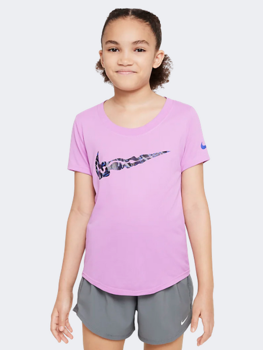 Nike Dri-Fit Girls Training T-Shirt Purple