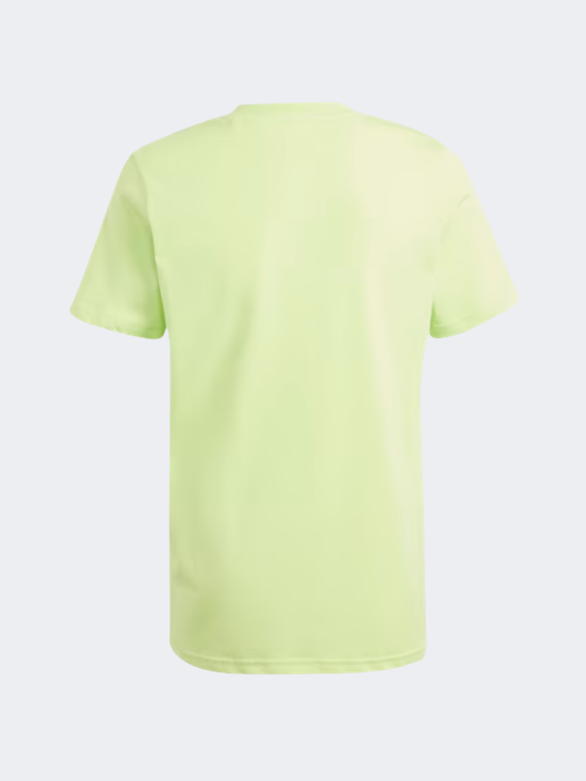Adidas Essentials Big Logo Kids-Boys Sportswear T-Shirt Pulse Lime