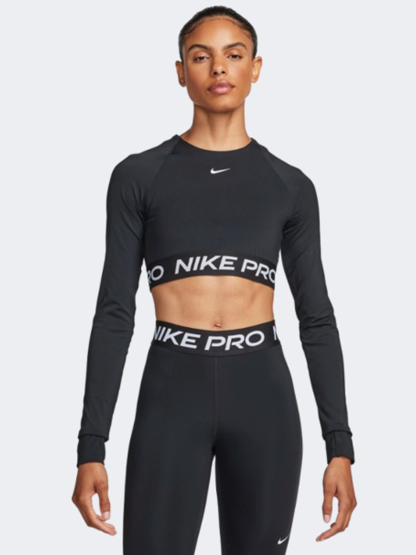 Nike Pro 365 Women Training Long Sleeve Black/White – Mike Sport Iraq