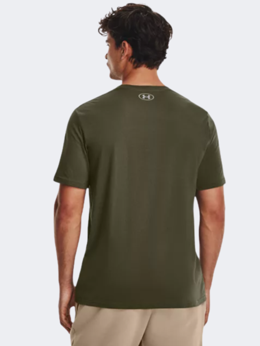 Under Armour Team Issue Wordmark Men Training T-Shirt Green/Grey/Pewter