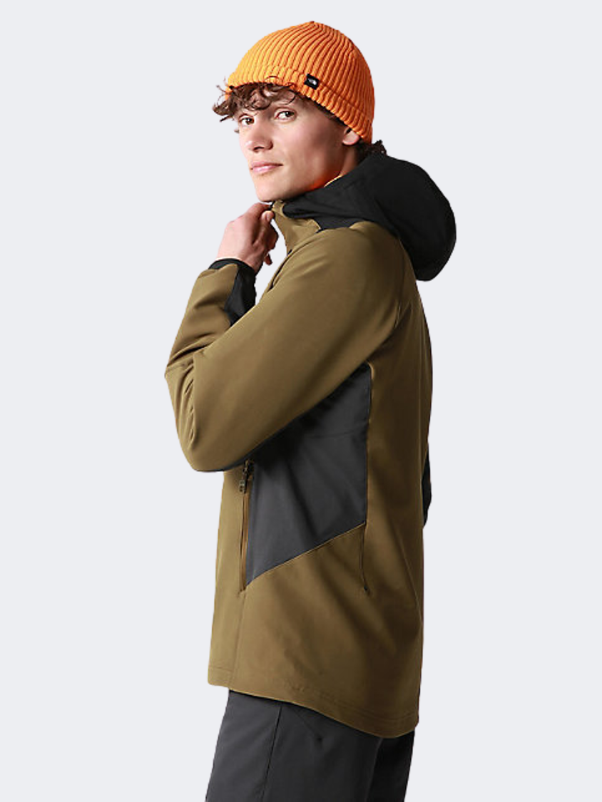 The North Face Athletic Outdoor Softshell Men Lifestyle Jacket Military Olive