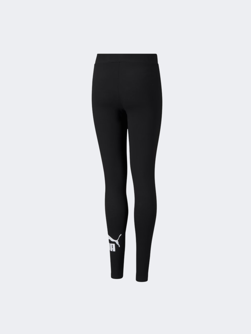 Puma Essentials Logo Girls Lifestyle Tight Black