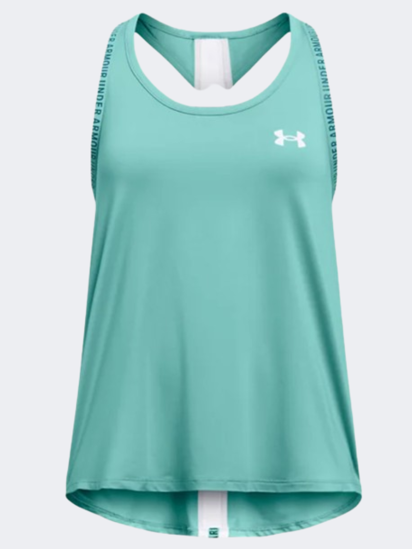 Under Armour Knouckout Girls Training Tank Turquoise/White