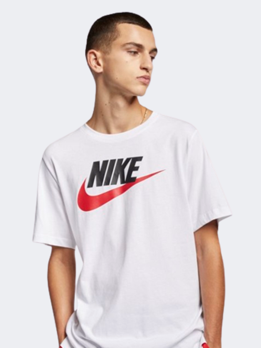 Nike Sportswear Icon Futura Men Lifestyle T-Shirt White/Red