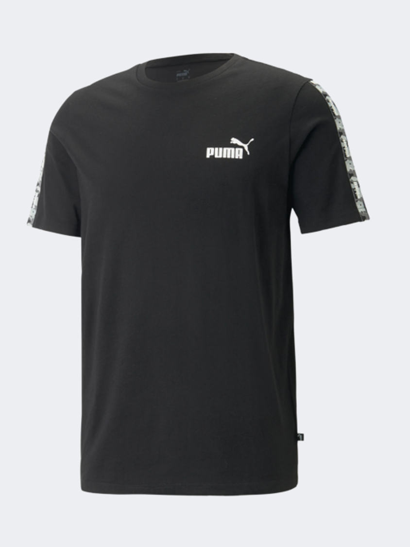Puma Essentials Tape Camo Men Lifestyle T-Shirt Black
