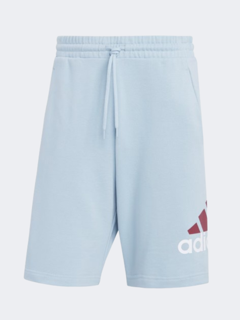 Adidas Essential Big Logo Men Sportswear Short Wonder Blue