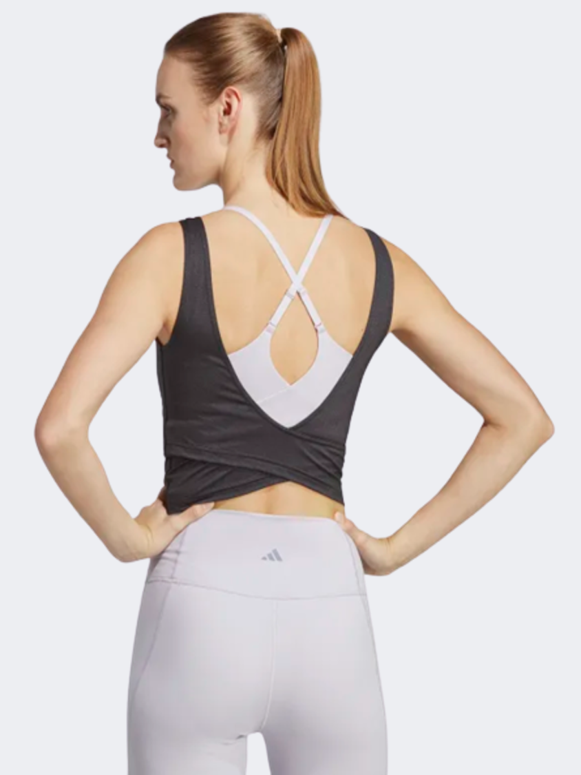 Adidas Yoga Studio Crop Women Training Tank Black