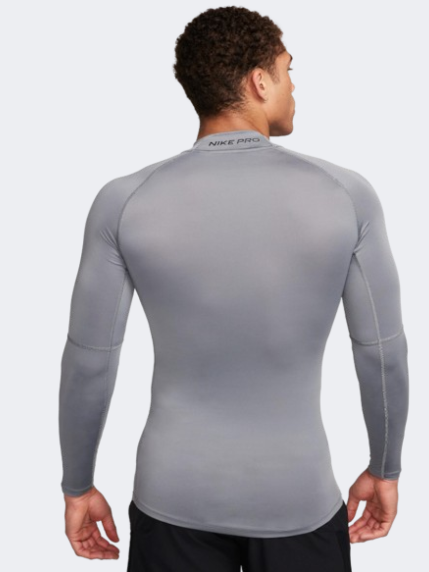 Nike Pro Men Training Long Sleeve Smoke Grey/Black