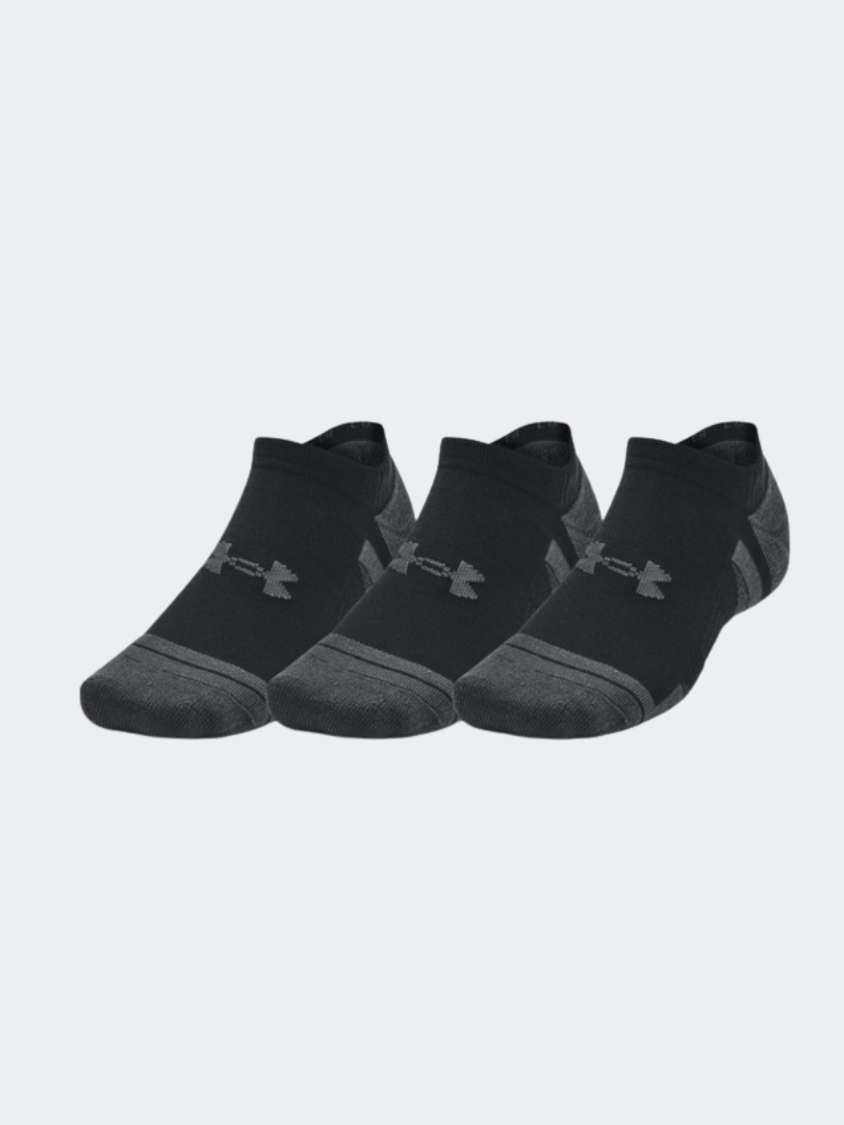 Under Armour Performance Tech 3Pk Unisex Training Sock Black/Jet Grey