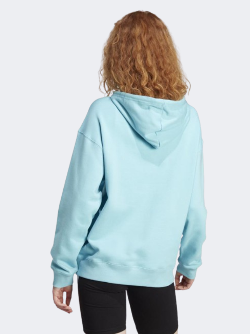 Adidas Essential Big Logo Women Sportswear Hoody Light Aqua/Black