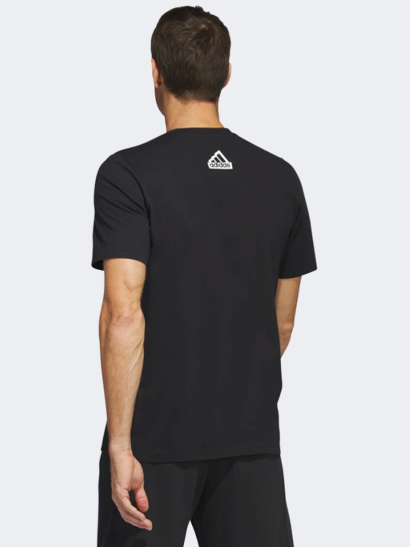 تي شيرت رياضي رجالي Adidas City Escape Graphic باللون الأسود