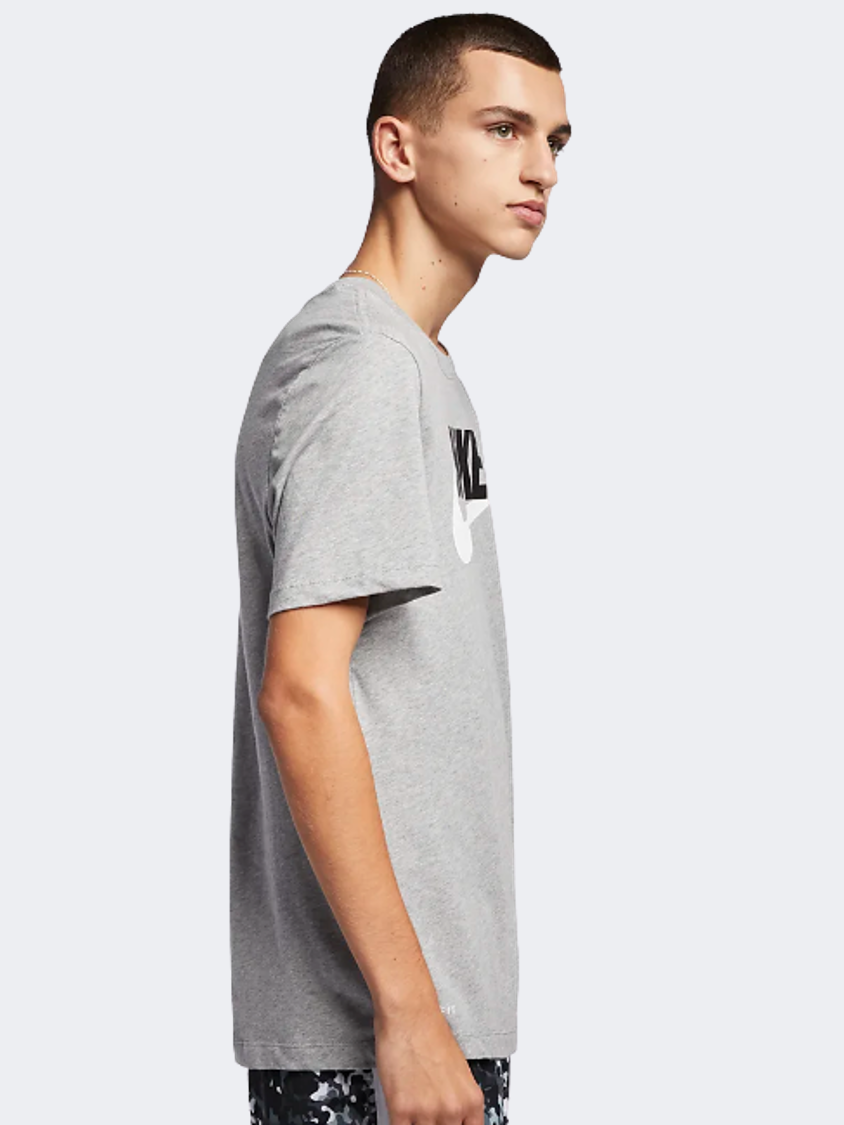 Nike Men's Lifestyle Ar5004-063 Icon Futura T-Shirts Grey