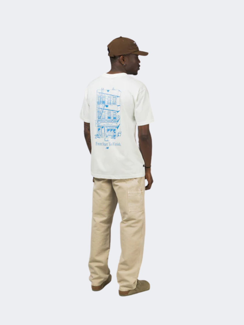 New Balance Cafe Tee Men Lifestyle T-Shirt Sea Salt