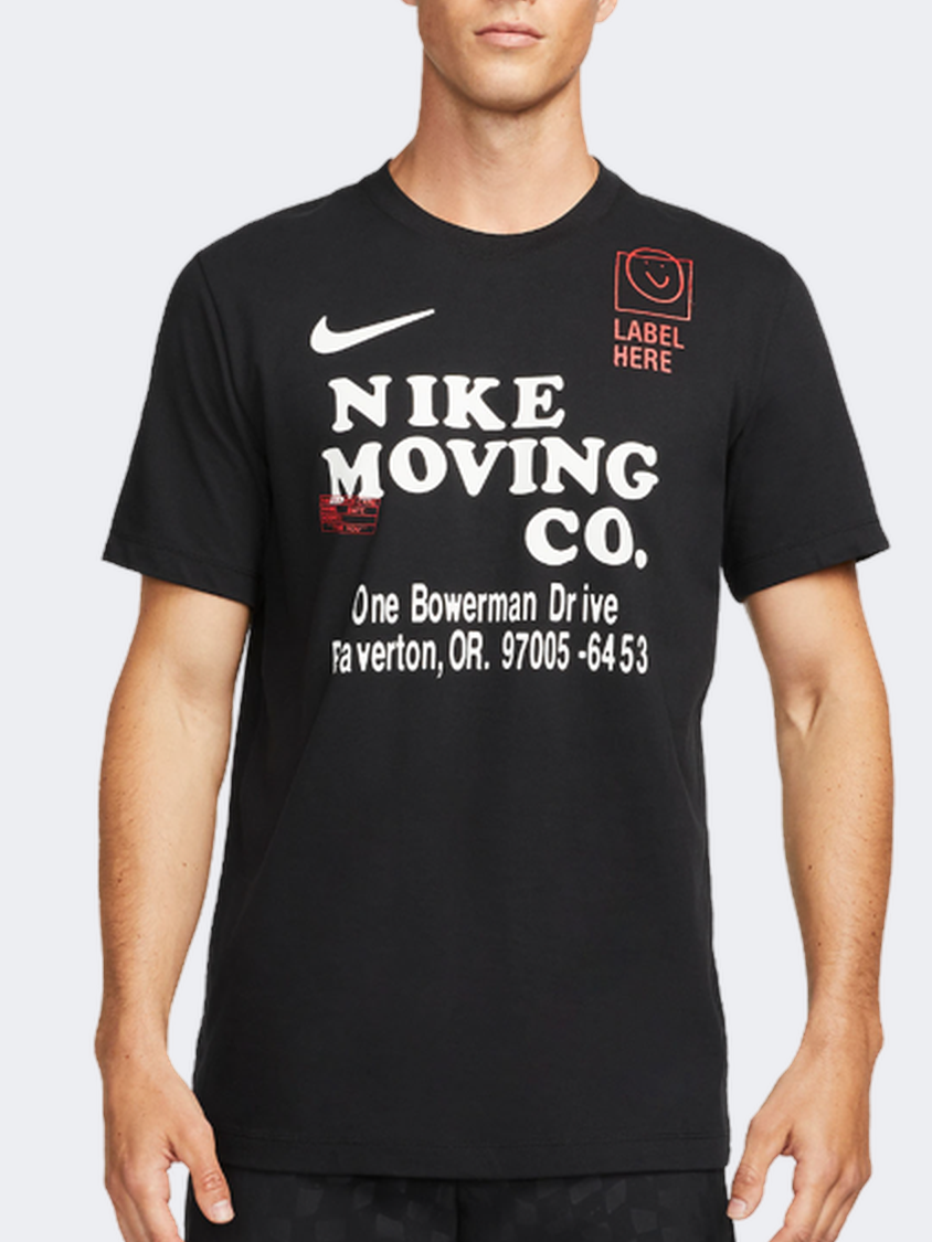 Nike Dri Fit Men Training T-Shirt Black/White