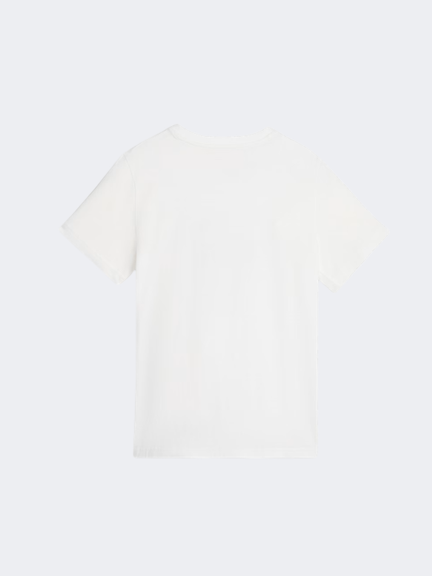 Puma Graphics Number 1 Logo Boys Lifestyle T-Shirt White