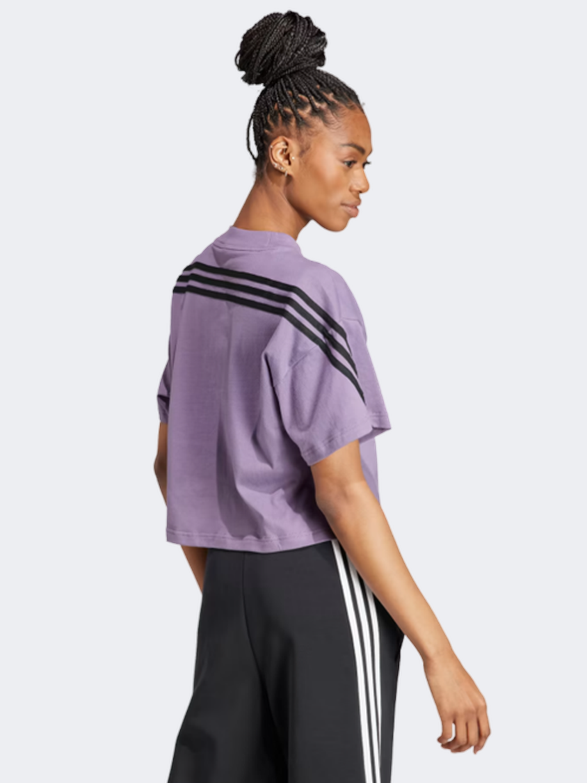 Adidas Future Icons 3S Women Sportswear T-Shirt Shadow Violet