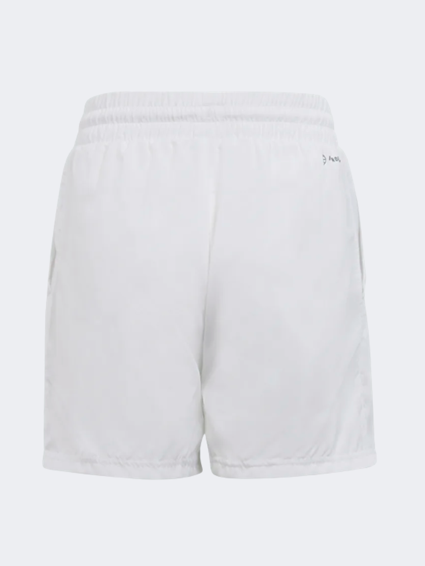 شورت تنس للأولاد Adidas Club Tennis 3-Stripes أبيض/أسود