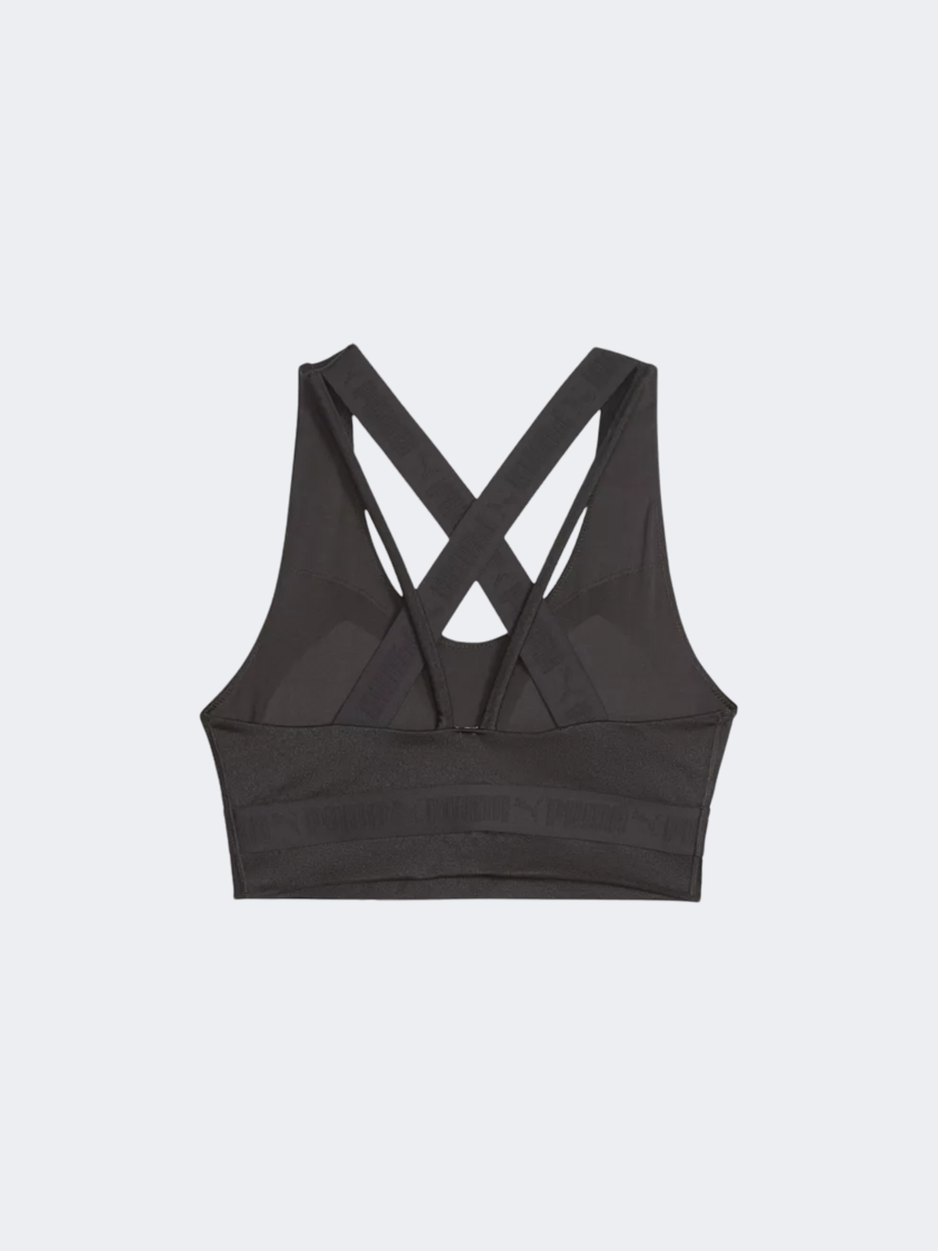 Puma Mid Impact Strong Shine Women Training Bra Black