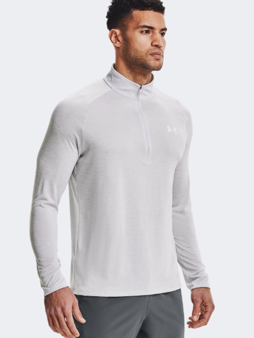 Under Armour Tech 2.0 1/2 Zip Men Training Long Sleeve Gray