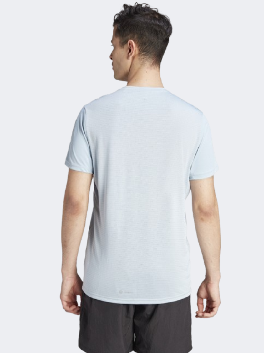 Adidas Own The Run Men Running T-Shirt Wonder Blue