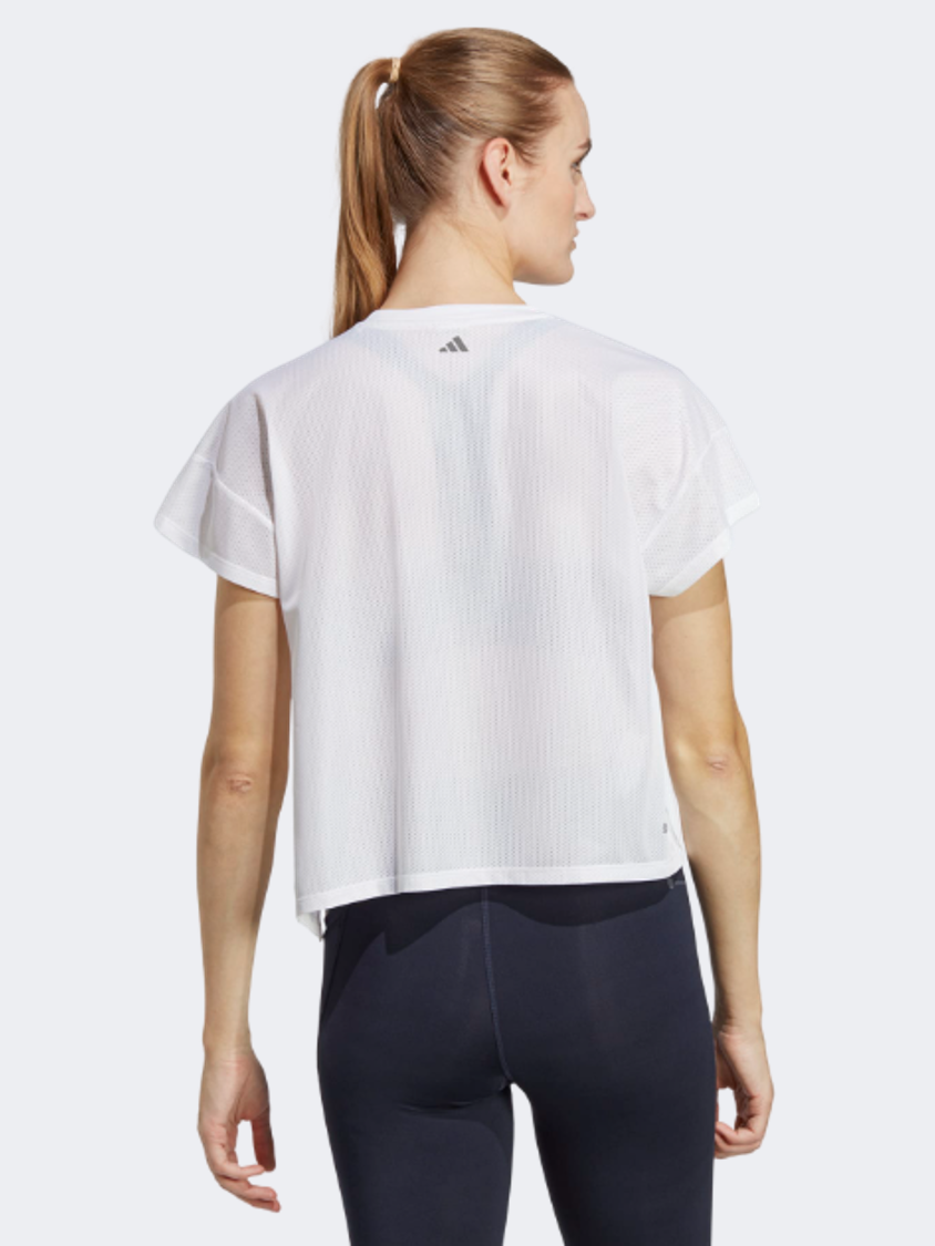 Adidas Hiit Aeroready Quickburn Women Training T-Shirt White