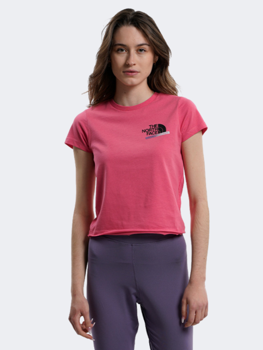 The North Face Es Graphic Fitted Women Lifestyle T-Shirt Cosmo Pink