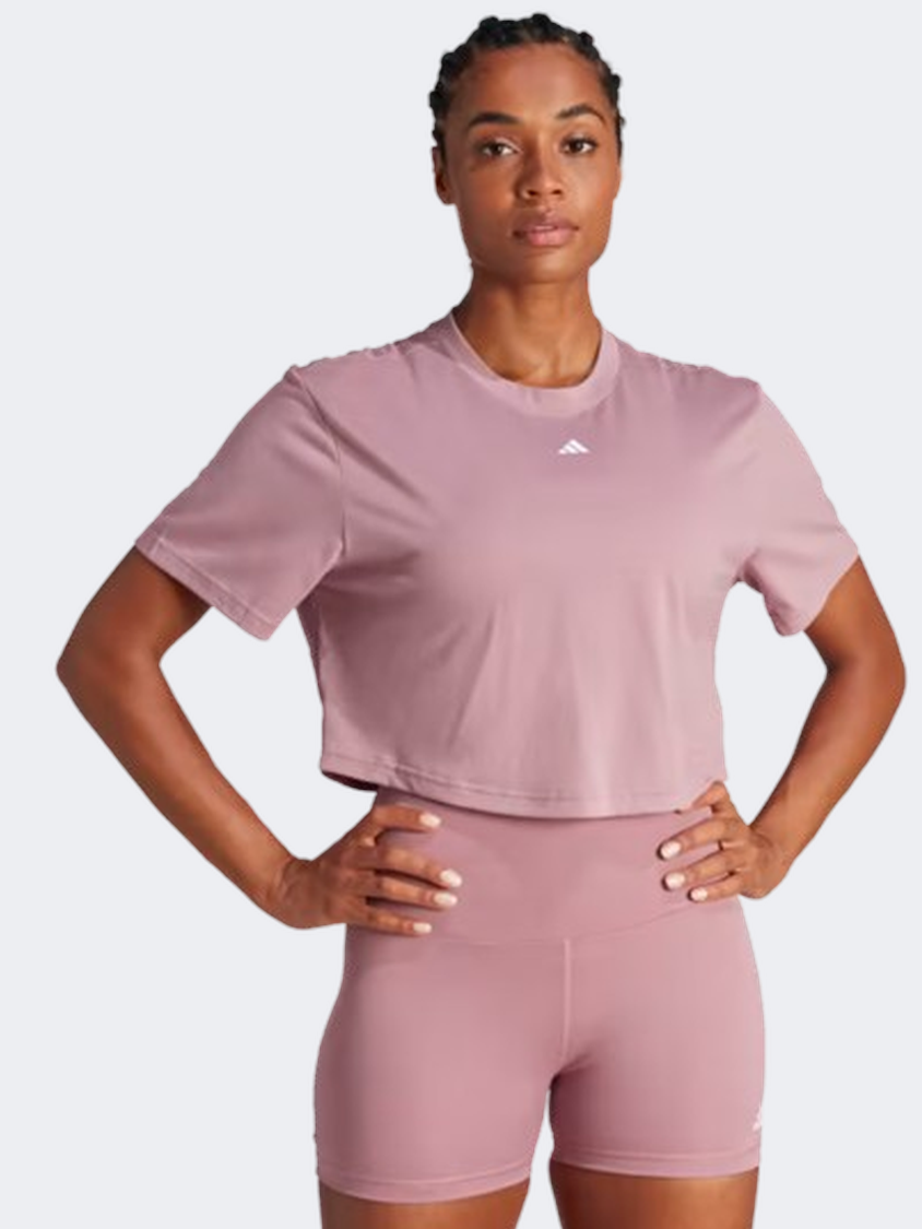 Adidas Studio Women Training T-Shirt Wonder Orchid