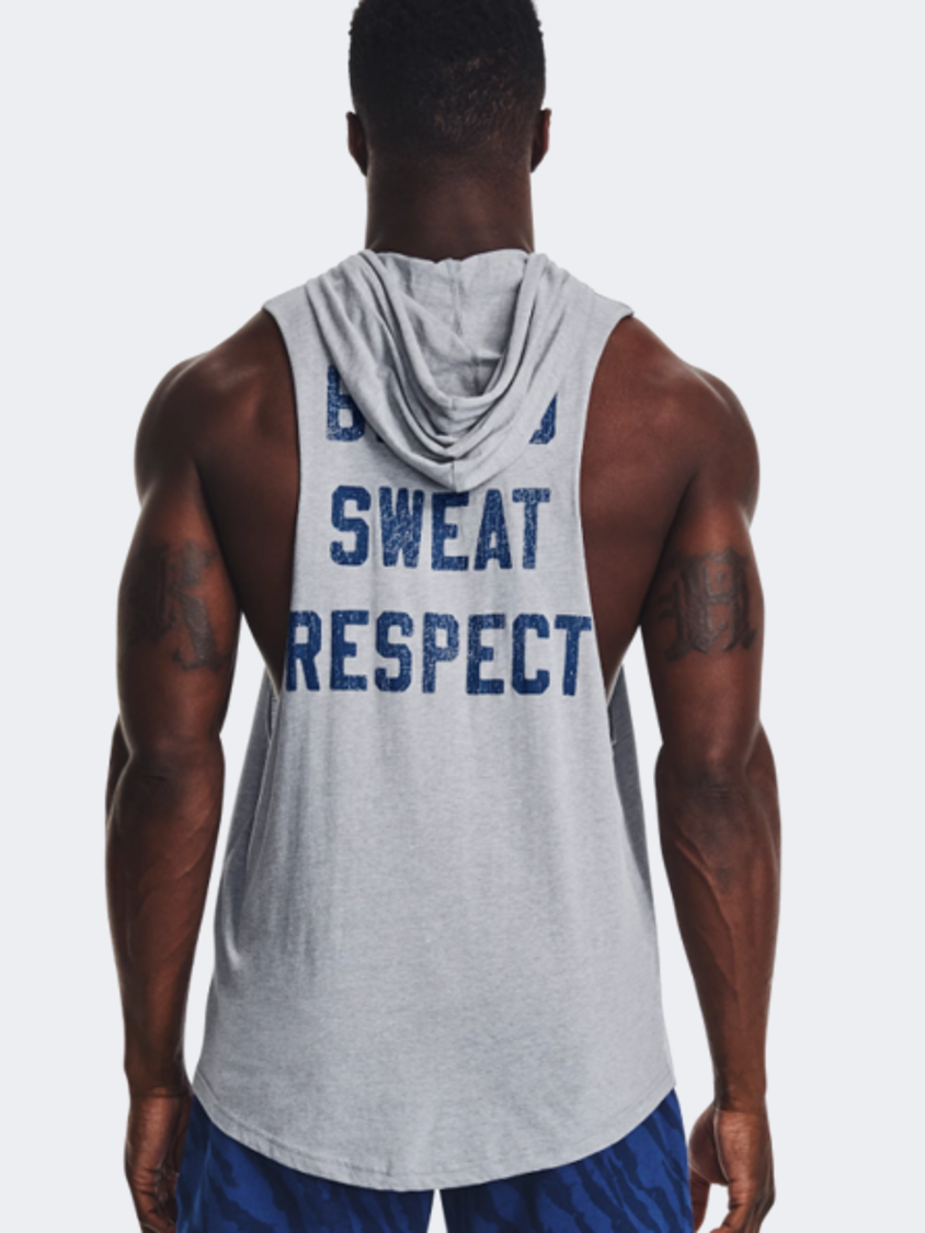 Under Armour Project Rock Bsr Bull Men Training Hoody Grey/Blue