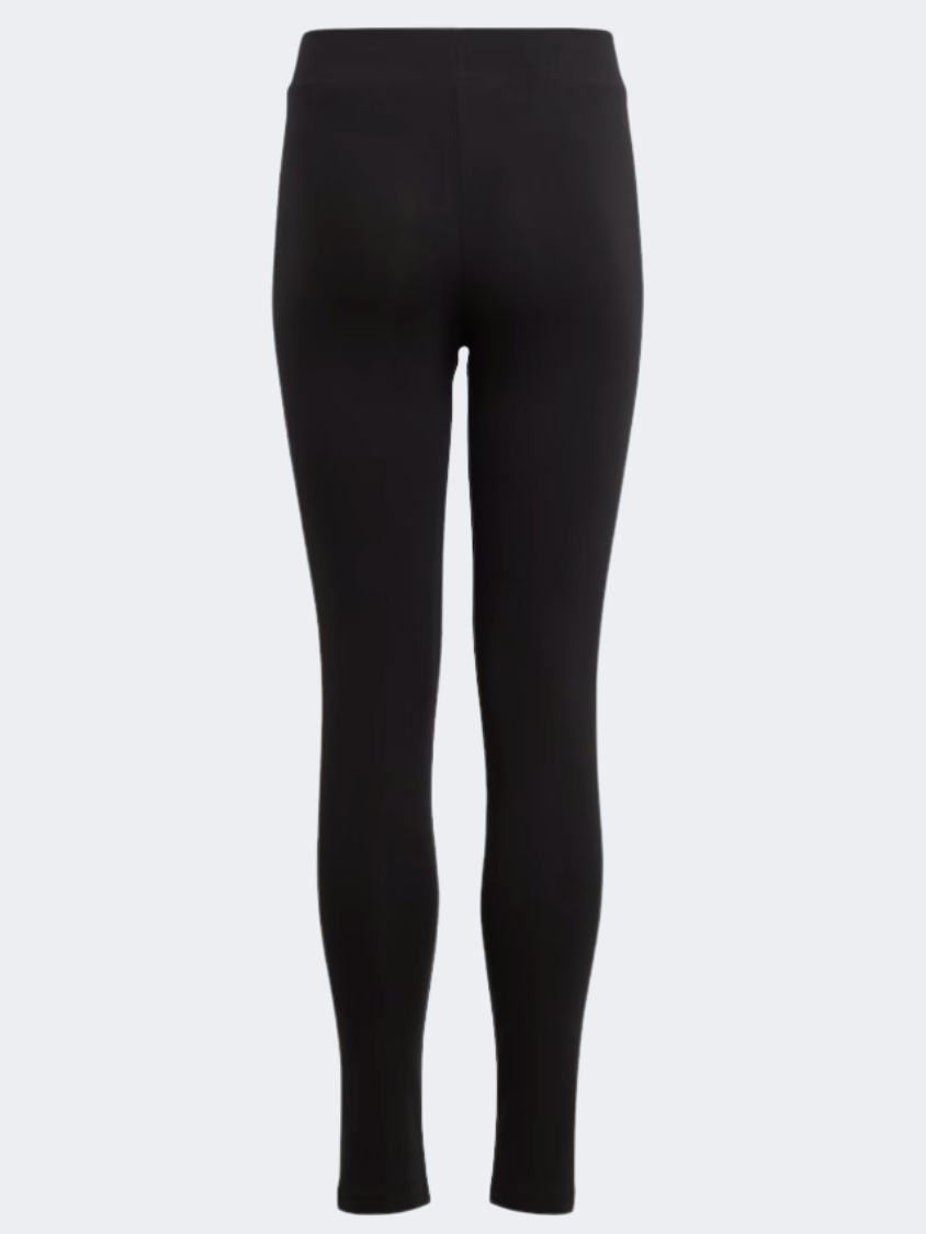 Adidas Essential Linear Logo Kids Girls Sportswear Tight Black/White