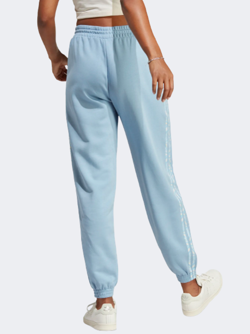 Adidas Abstract Animal Print Women Original T-Shirt Light Blue