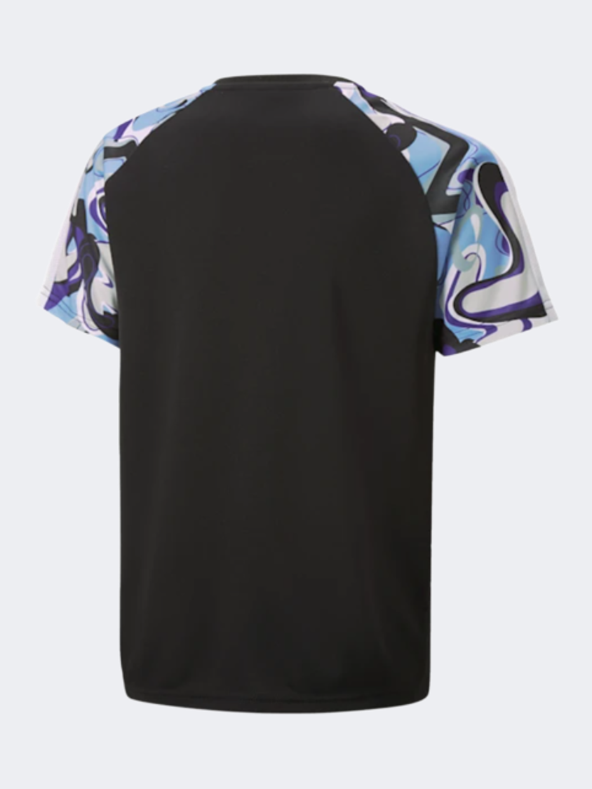 Puma  Neymar Jr Creativity Boys Football T-Shirt Black/Lavender