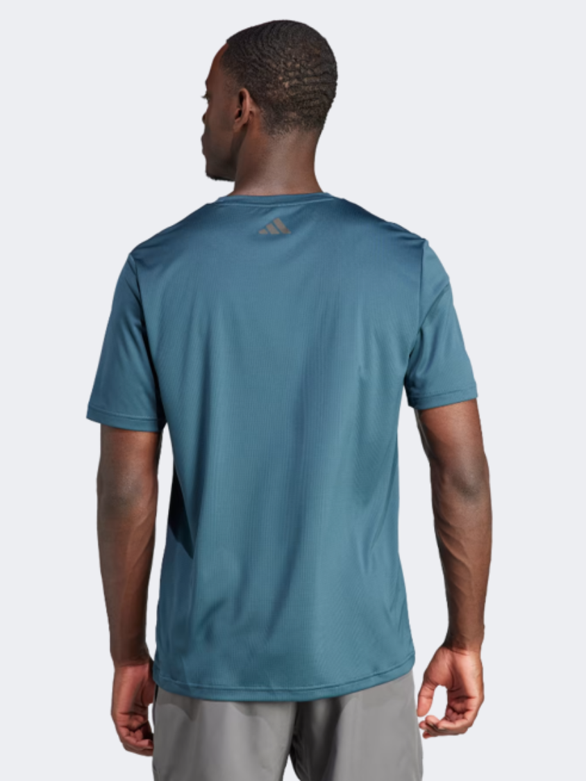 Adidas Hiit Graphic Men Training T-Shirt Arctic Night/ Gold