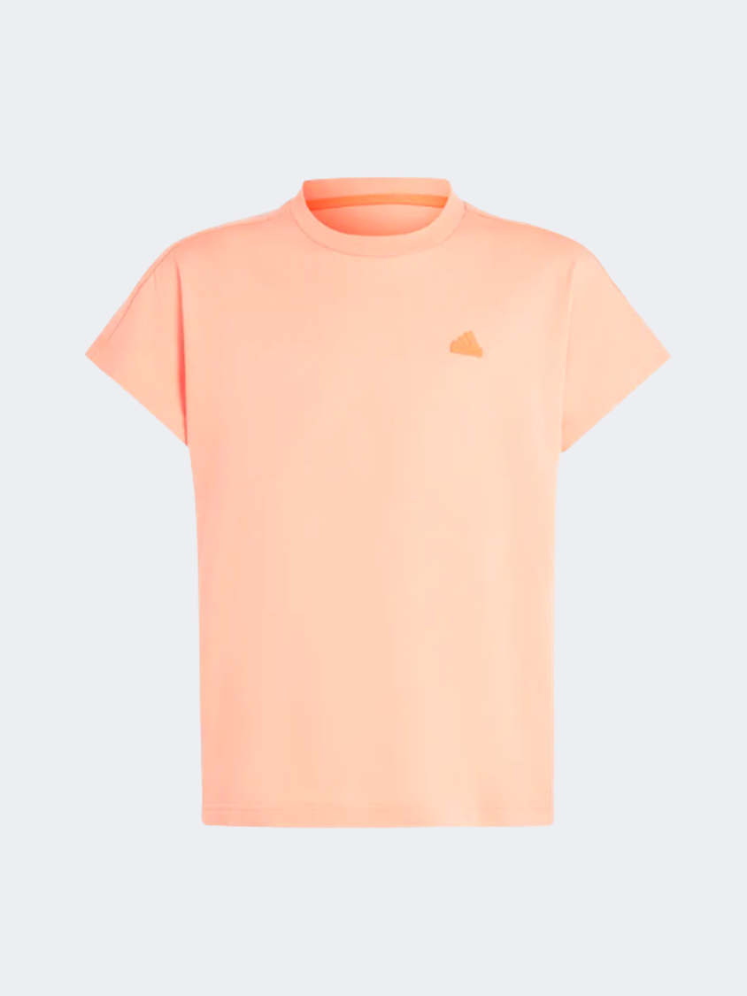 Adidas City Escape All-Purpose Gs-Girls Sportswear T-Shirt Coral