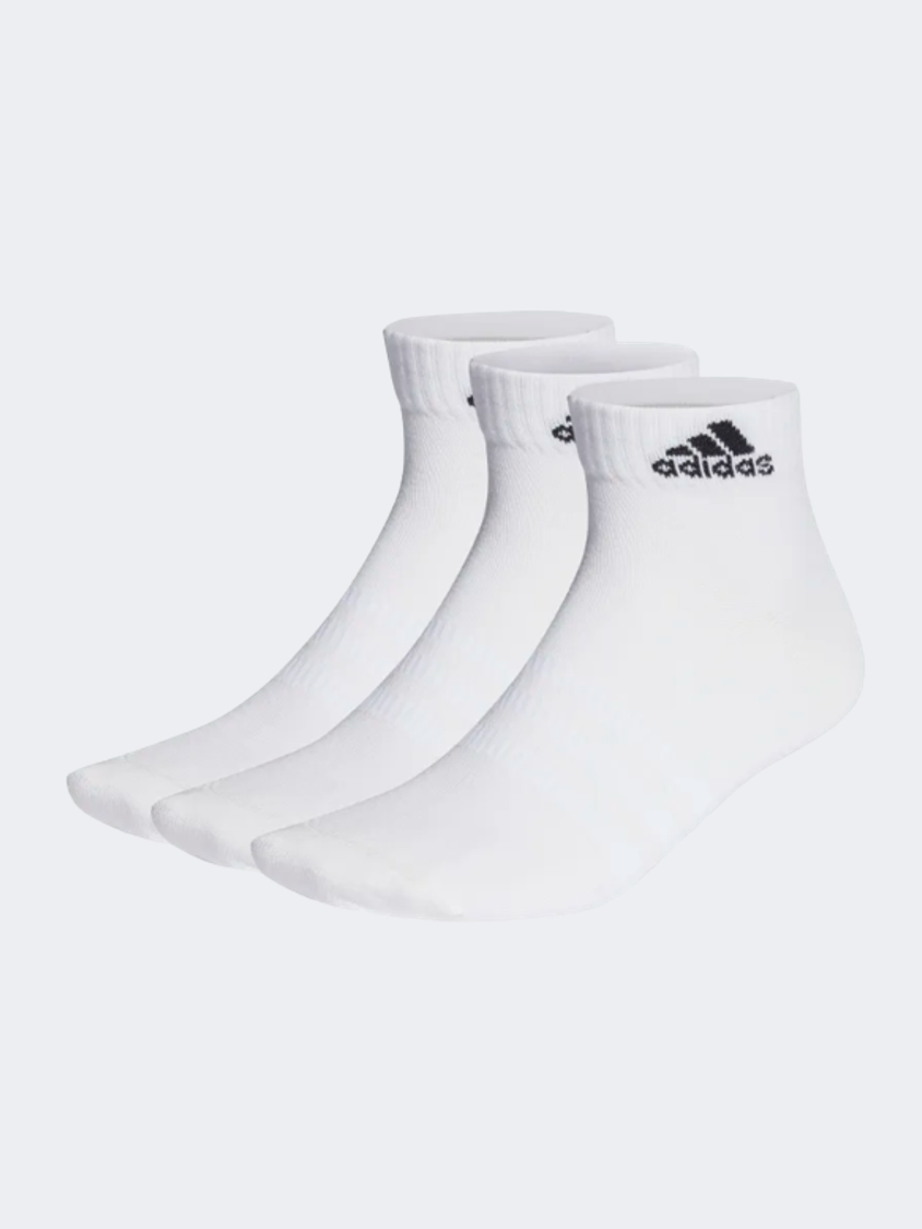 Adidas Thin And Light Ankle 3 Pairs Unisex Sportswear Sock White/Black