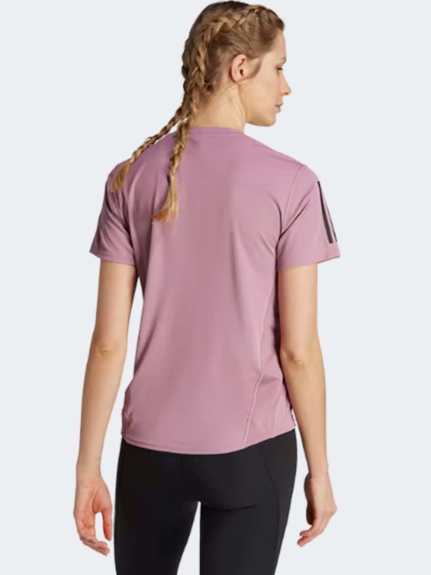 Adidas Run Tee Women Running T-Shirt Wonder Orchid