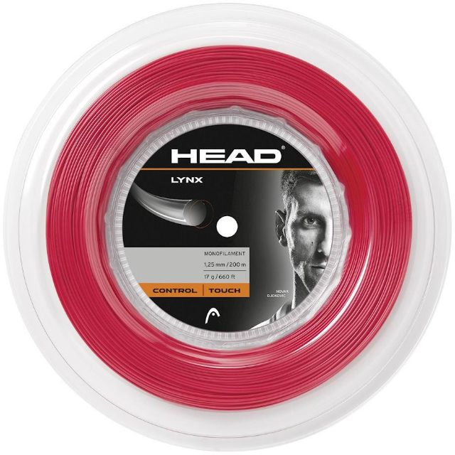 Head Lynx (Reel 200M) Tennis Strings Red