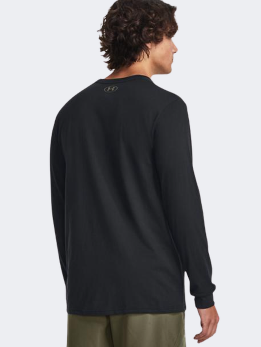 Under Armour Project Rock Brahma Bull Men Training Long Sleeve Black/Marine Green