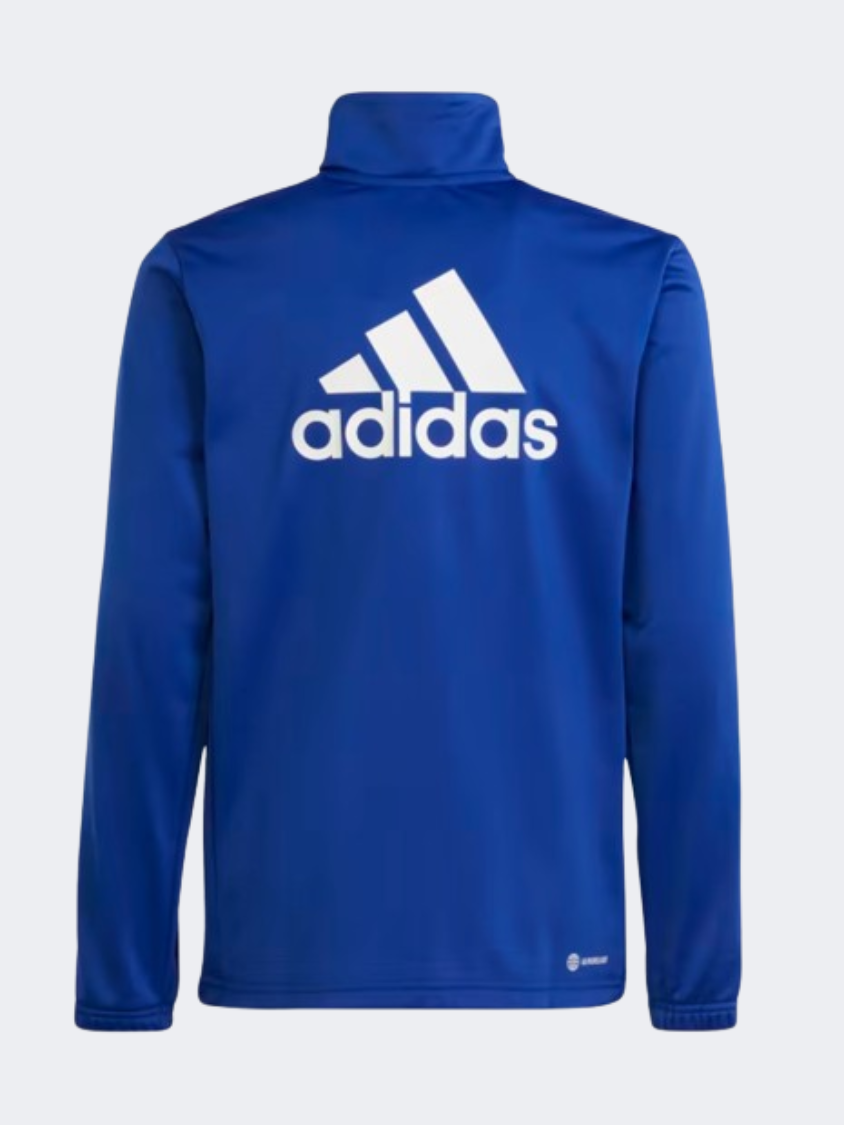 Adidas Essentials Big Logo Boys Sportswear Suit Lucid Blue/White