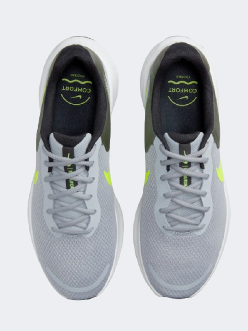 Nike Revolution 7 Men Running Shoes Grey/Black/Volt