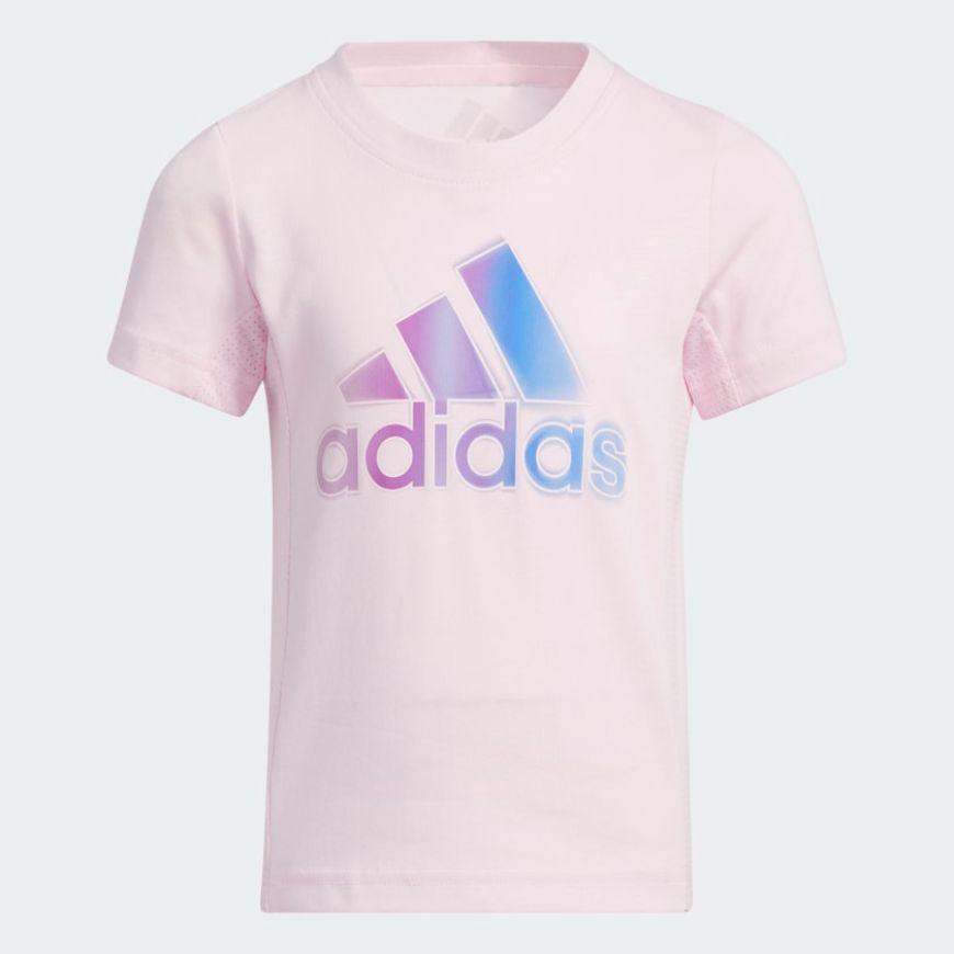 Adidas Lg Cotton Girls Training T Shirt Light Pink Mike Sport Iraq