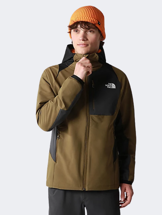 The North Face Athletic Outdoor Softshell Men Lifestyle Jacket Military Olive