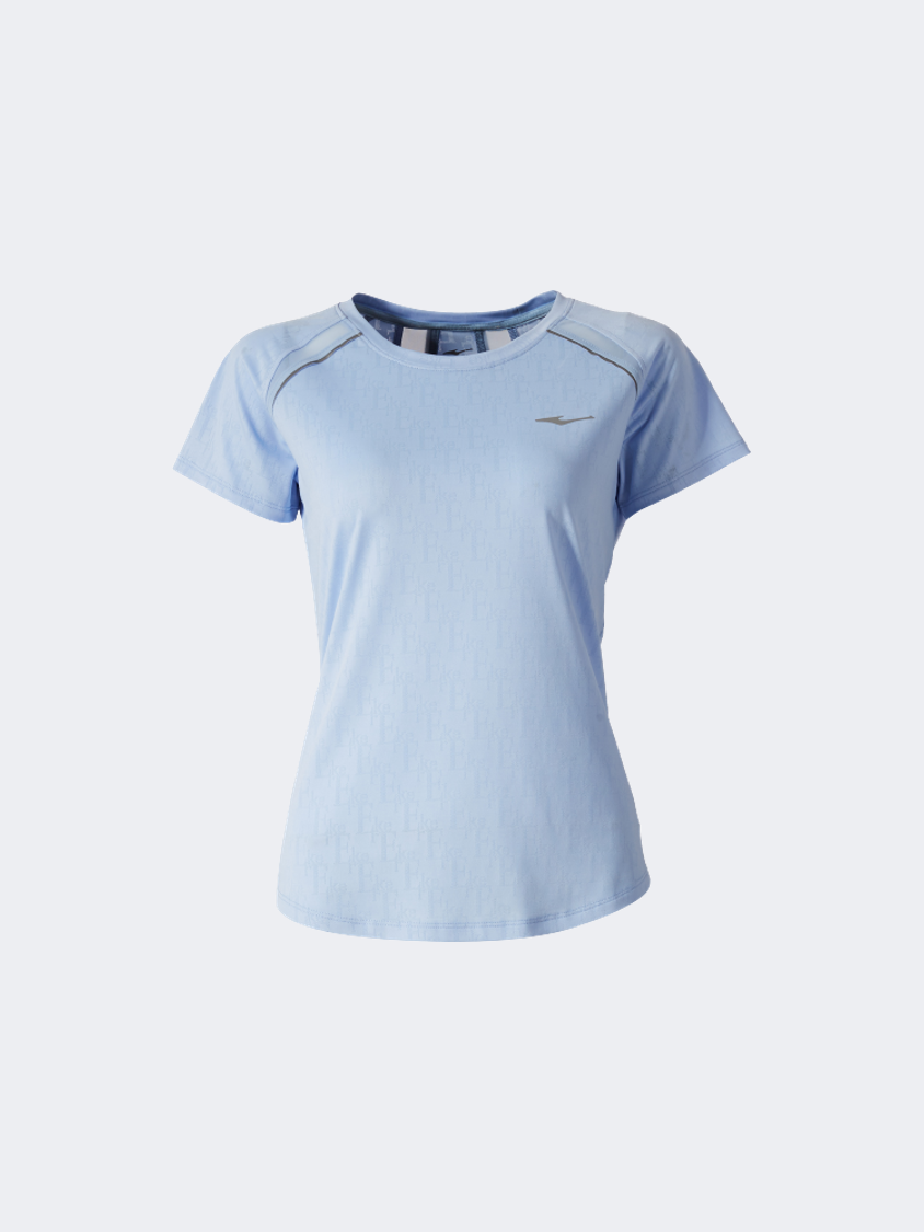 Erke Crew Neck Women Lifestyle T-Shirt Blue