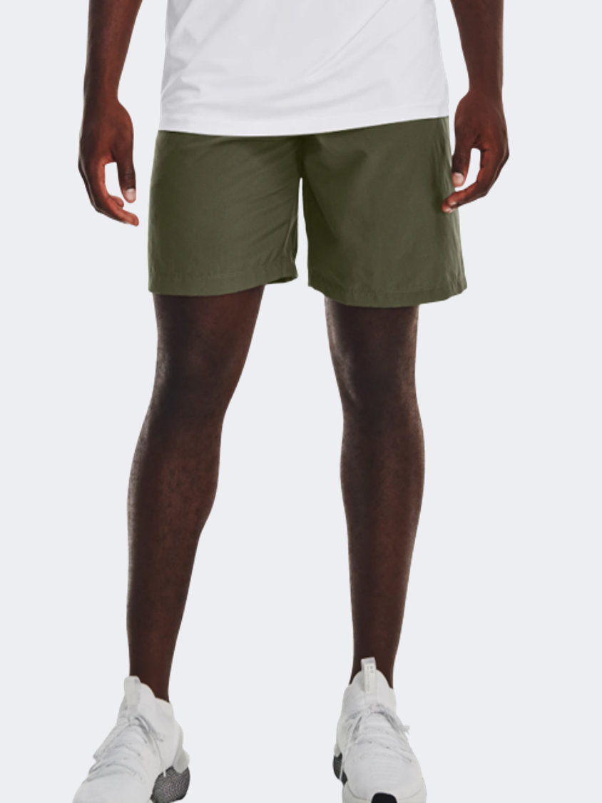 1370388-390 Ua Woven Graphic Shrts Marine Grn Wht
