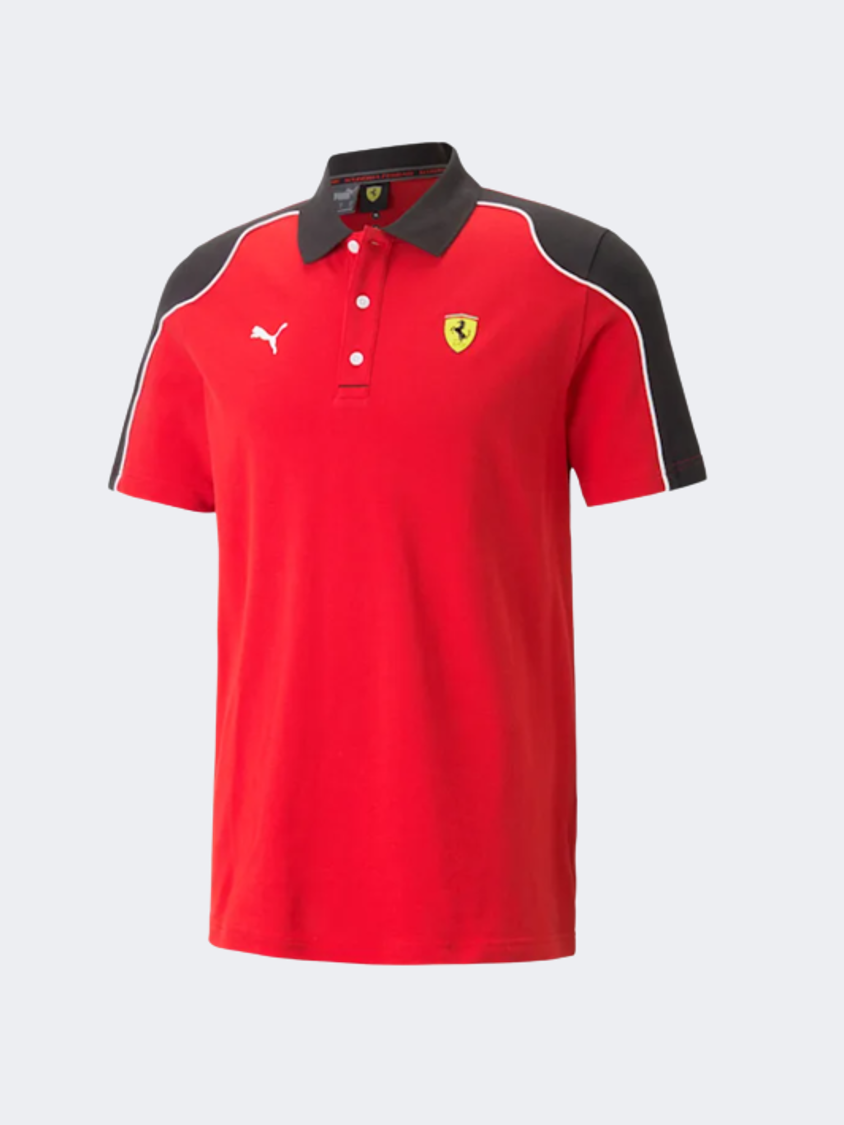 Puma  Scuderia Ferrari Polo Men Lifestyle Polo Short Sleeve Red/Black