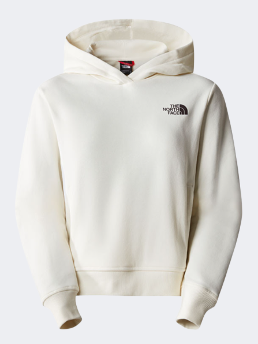 The North Face Nuptse Face Women Lifestyle Hoody Gardenia White
