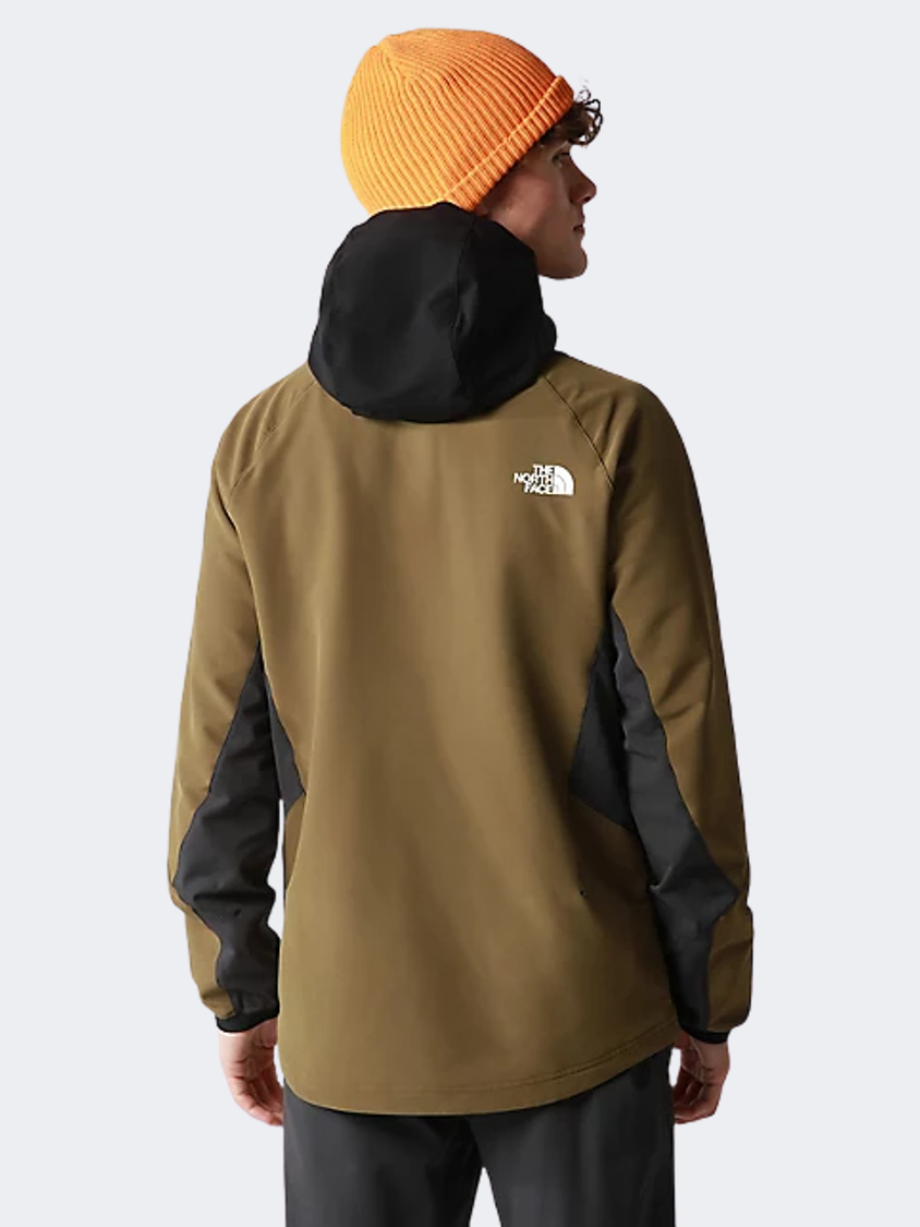 The North Face Athletic Outdoor Softshell Men Lifestyle Jacket Military Olive