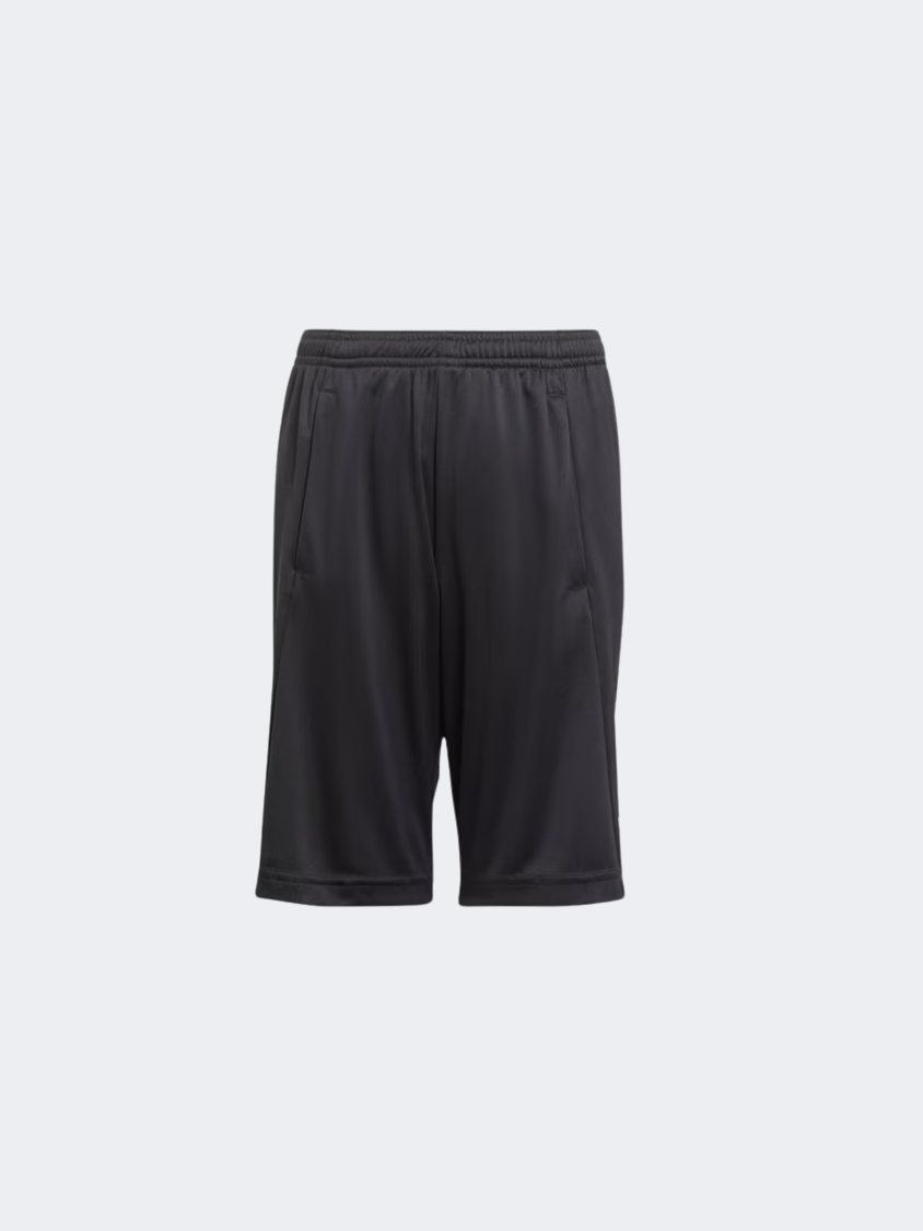 Adidas Essentials Logo Kids-Unisex Sportswear Short Black/Flash Aqua