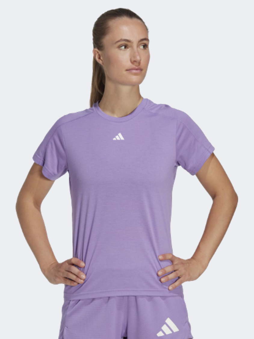 Adidas Aeroready Essentials Women Training T-Shirt Purple