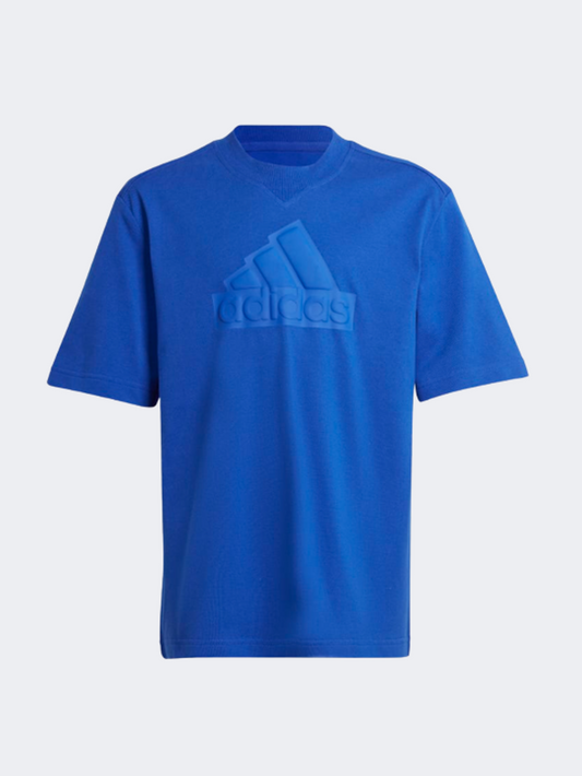 Adidas Future Icons Logo Piqué Gs-Boys Sportswear T-Shirt Royal Blue